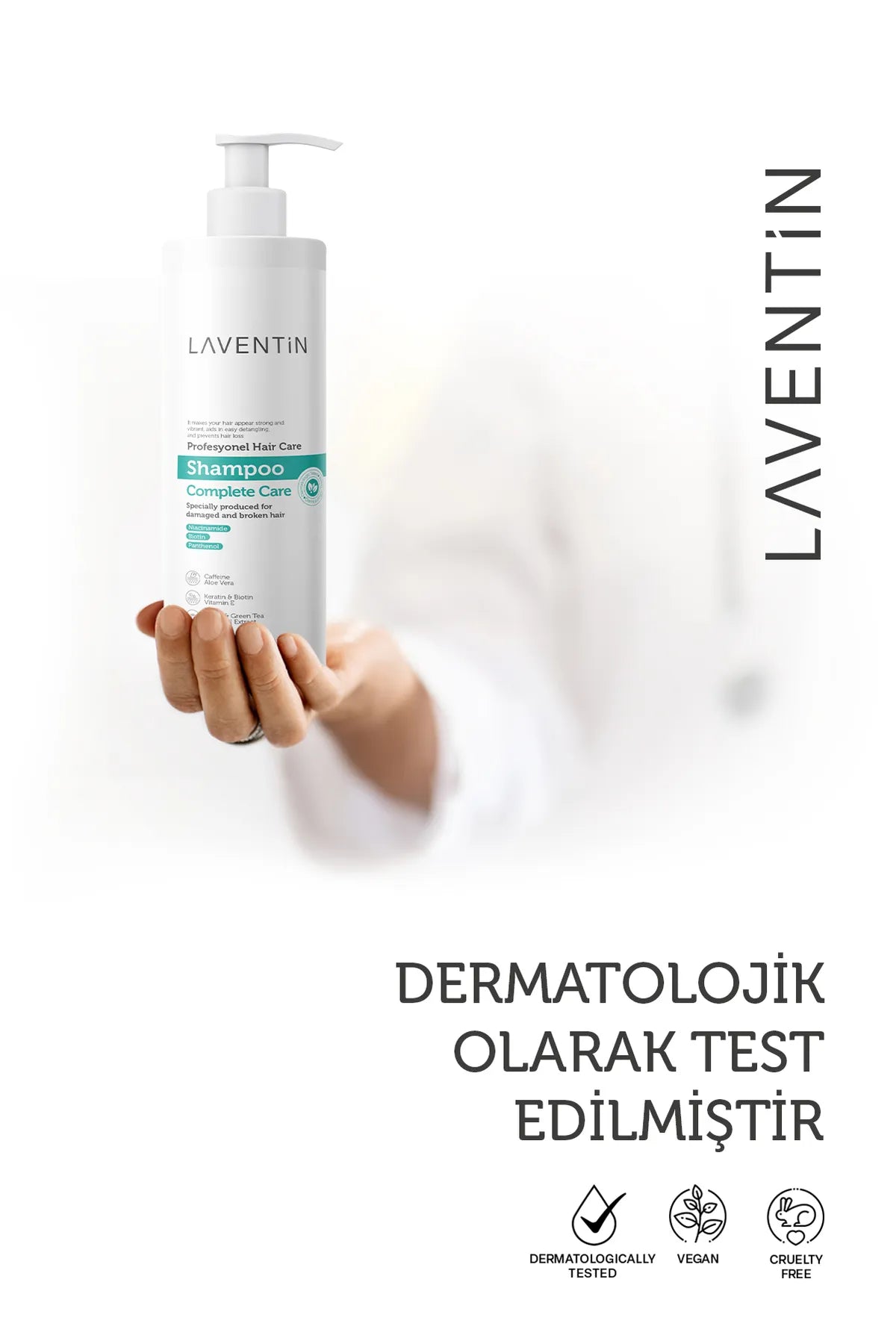 Laventin Anti-Haarausfall-Shampoo mit 11 Wirkstoffen für Haarausfall und langsam wachsendes Haar, 400 ml