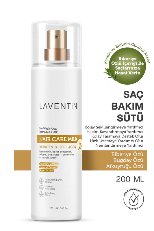 Laventin Biberiye - Argan - Keratin içeren Besleyici Ve Onarıcı Saç Bakım Spreyi 200 ml
